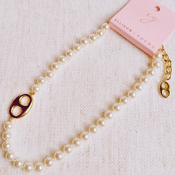 Western Equestrian Horse Bit Elegance In Harness Pearl Necklace - Picture 3 of 7